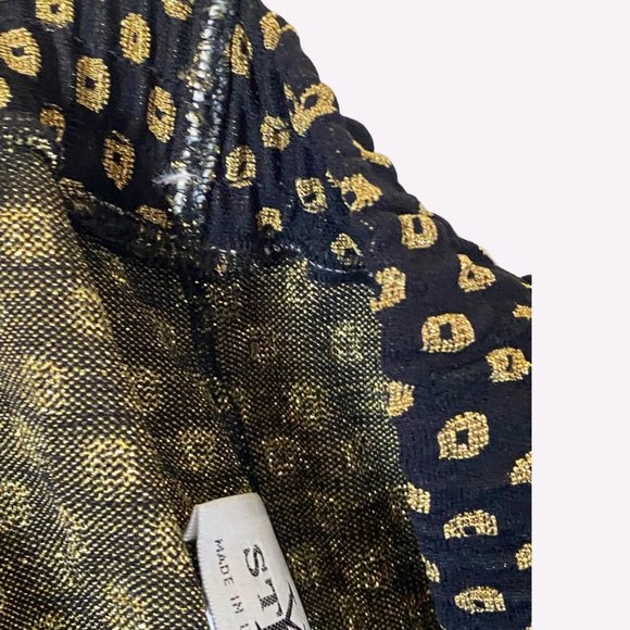 Young Stuff YS Studio Black and Gold Stirrup Pants, Size 2X - Picture 3 of 5